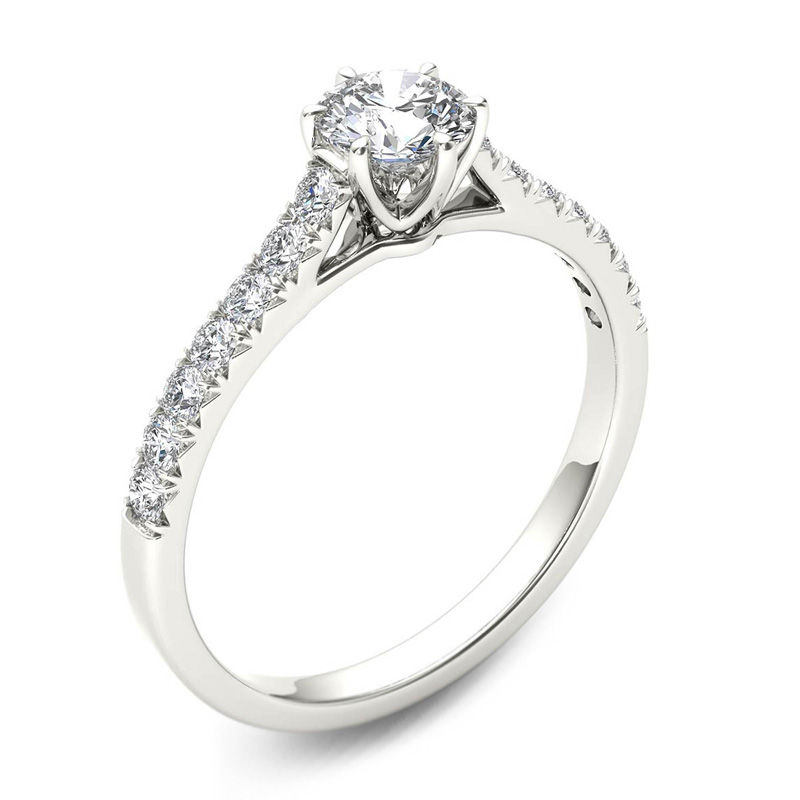 0.75 CT. T.W. Diamond Engagement Ring in 14K White Gold