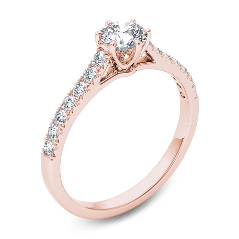 Main Image 2 of 0.75 CT. T.W. Diamond Engagement Ring in 14K Rose Gold
