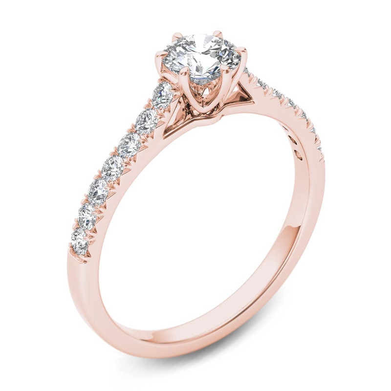 0.75 CT. T.W. Diamond Engagement Ring in 14K Rose Gold|Peoples Jewellers