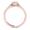 Thumbnail Image 2 of 0.25 CT. T.W. Diamond Framed Promise Ring in 14K Rose Gold