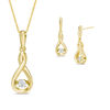 Thumbnail Image 1 of Unstoppable Love™ Diamond Accent Infinity Pendant and Earrings Set in 10K Gold