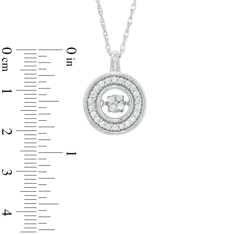 Unstoppable Love™ 0.15 CT. T.W. Composite Diamond Open Circle Pendant in Sterling Silver