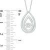 Thumbnail Image 1 of Unstoppable Love™ Composite Diamond Accent Teardrop Pendant in Sterling Silver