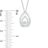Unstoppable Love™ 0.15 CT. T.W. Composite Diamond Teardrop Pendant in Sterling Silver