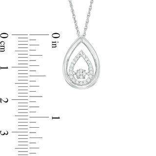 Unstoppable Love™ 0.15 CT. T.W. Composite Diamond Teardrop Pendant in Sterling Silver