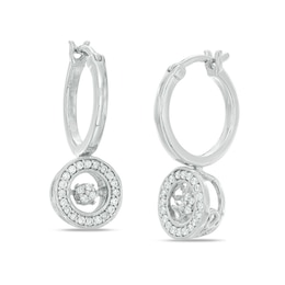 Unstoppable Love™ 0.30 CT. T.W. Composite Diamond Frame Drop Earrings in Sterling Silver