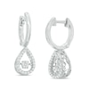 Thumbnail Image 0 of Unstoppable Love™ 0.23 CT. T.W. Composite Diamond Pear-Shaped Drop Earrings in Sterling Silver