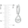 Thumbnail Image 1 of Unstoppable Love™ 0.23 CT. T.W. Composite Diamond Pear-Shaped Drop Earrings in Sterling Silver