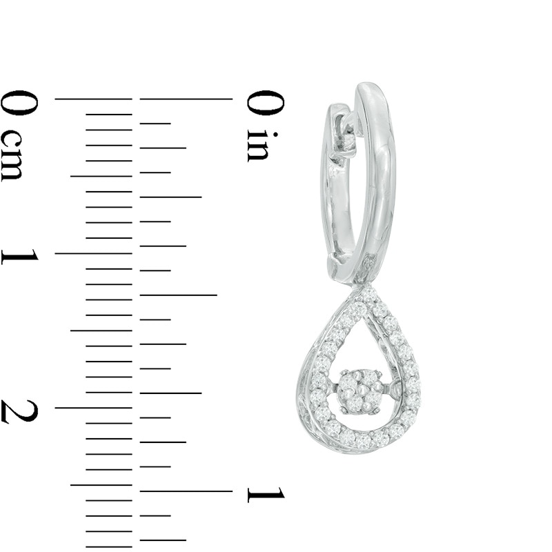 Unstoppable Love™ 0.23 CT. T.W. Composite Diamond Pear-Shaped Drop Earrings in Sterling Silver