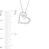 Unstoppable Love™ 0.15 CT. T.W. Composite Diamond Tilted Heart Pendant in Sterling Silver