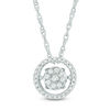 Thumbnail Image 0 of Unstoppable Love™ 0.15 CT. T.W. Composite Diamond Frame Pendant in Sterling Silver