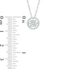 Thumbnail Image 2 of Unstoppable Love™ 0.15 CT. T.W. Composite Diamond Frame Pendant in Sterling Silver
