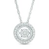 Thumbnail Image 1 of Unstoppable Love™ 0.15 CT. T.W. Composite Diamond Frame Pendant in Sterling Silver