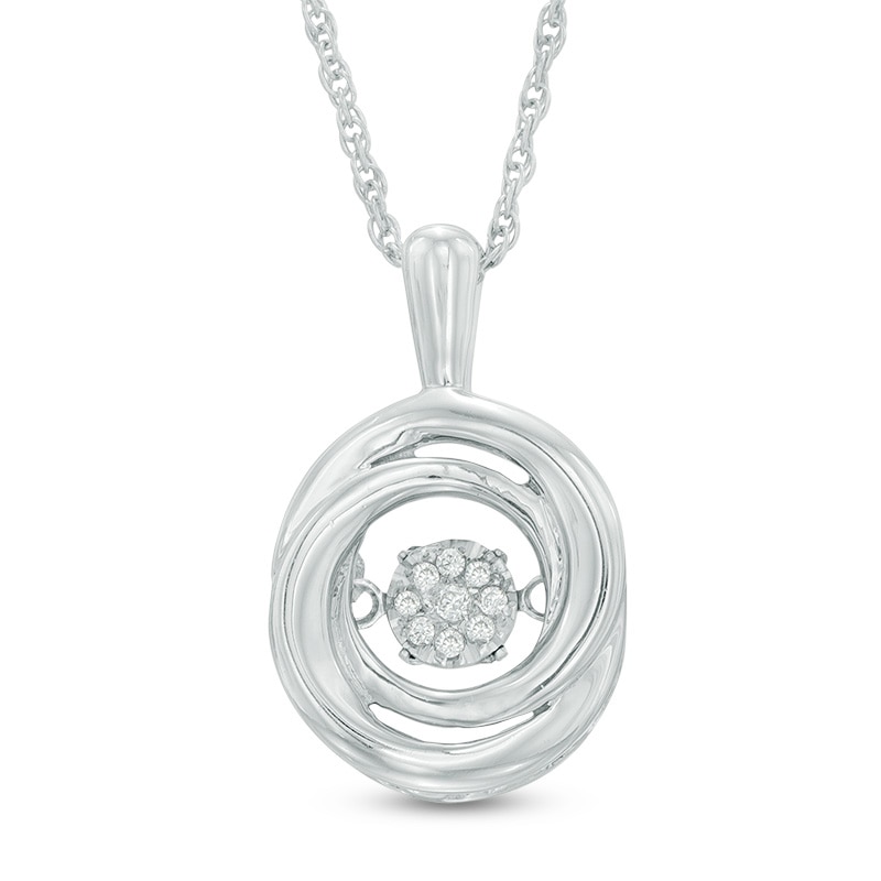 Unstoppable Love™ Composite Diamond Accent Swirl Pendant in Sterling Silver|Peoples Jewellers