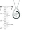 Thumbnail Image 1 of Unstoppable Love™ 0.30 CT. T.W. Enhanced Black and White Composite Diamond Teardrop Pendant in Sterling Silver