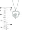 Thumbnail Image 1 of Unstoppable Love™ 0.18 CT. T.W. Composite Diamond Heart Pendant in Sterling Silver