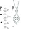 Thumbnail Image 2 of Unstoppable Love™ Composite Diamond Accent Twist Infinity Pendant in Sterling Silver