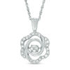 Thumbnail Image 0 of Unstoppable Love™ 0.15 CT. T.W. Composite Diamond Whirlwind Pendant in Sterling Silver