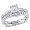 Thumbnail Image 0 of 0.90 CT. T.W. Diamond Bridal Set in 14K White Gold