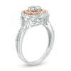 Thumbnail Image 2 of 0.50 CT. T.W. Composite Diamond Double Frame Twist Ring in 10K Two-Tone Gold