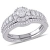 Thumbnail Image 0 of 1.12 CT. T.W. Diamond Frame Multi-Row Bridal Set in 14K White Gold