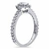 Thumbnail Image 2 of 0.97 CT. T.W.  Oval Diamond Frame Engagement Ring in 14K White Gold