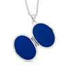 Thumbnail Image 2 of Oval Flower Locket in Sterling Silver