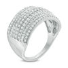 Thumbnail Image 1 of 0.95 CT. T.W. Diamond Seven Row Anniversary Ring in 10K White Gold
