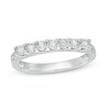 0.09 CT. T.W. Diamond Seven Stone Anniversary Band in Sterling Silver