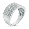 Thumbnail Image 1 of 0.95 CT. T.W. Diamond Four Row Anniversary Ring in 10K White Gold