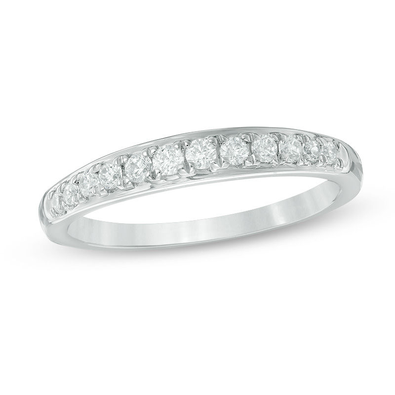 0.18 CT. T.W. Diamond Anniversary Band in 10K White Gold|Peoples Jewellers