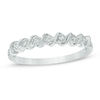 Thumbnail Image 1 of Diamond Accent Seven Stone "S" Anniversary Band in Sterling Silver