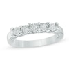 Thumbnail Image 0 of 0.09 CT. T.W. Diamond Five Stone Anniversary Band in Sterling Silver