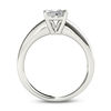 Thumbnail Image 2 of 0.23 CT. T.W. Quad Princess-Cut Diamond Frame Promise Ring in 14K White Gold