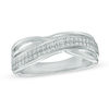 Thumbnail Image 0 of 0.23 CT. T.W. Diamond Layered Anniversary Band in 10K White Gold