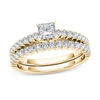 Thumbnail Image 0 of 1.00 CT. T.W. Princess-Cut Diamond Bridal Set in 14K Gold