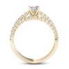 Thumbnail Image 2 of 1.00 CT. T.W. Princess-Cut Diamond Bridal Set in 14K Gold