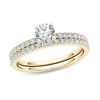 Thumbnail Image 0 of 0.70 CT. T.W. Diamond Bridal Set in 14K Gold