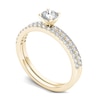 Thumbnail Image 1 of 0.70 CT. T.W. Diamond Bridal Set in 14K Gold
