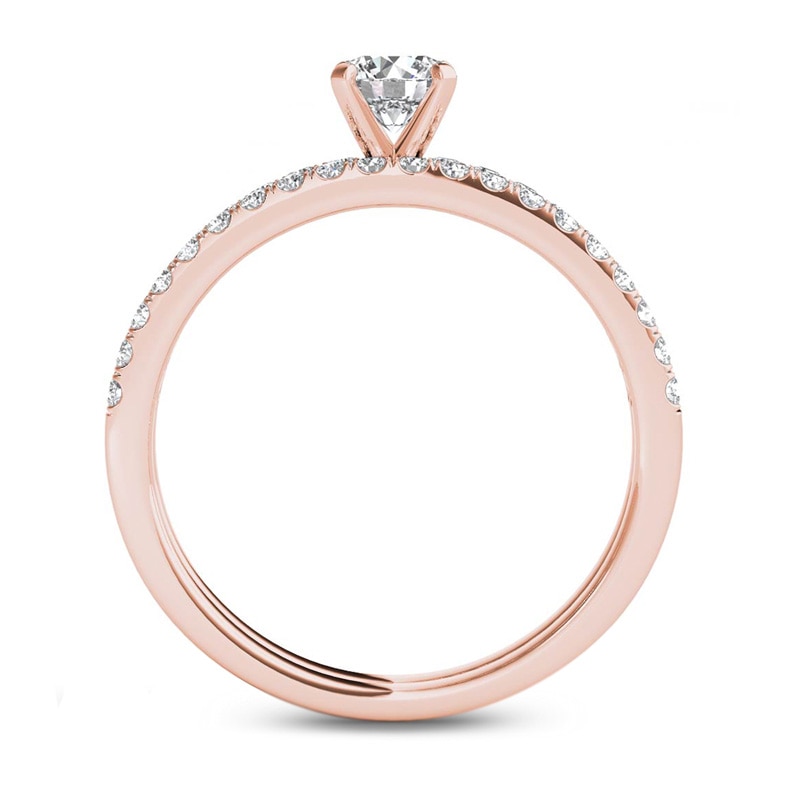 0.70 CT. T.W. Diamond Bridal Set in 14K Rose Gold