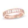 Thumbnail Image 1 of Diamond-Cut Bridge Stackable Band in 10K Rose Gold