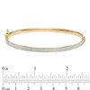 Thumbnail Image 2 of 3.8mm Glitter Enamel Bangle in 10K Gold