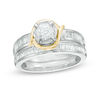 Thumbnail Image 0 of 1.00 CT. T.W. Diamond Swirl Bridal Set in 14K Two-Tone Gold