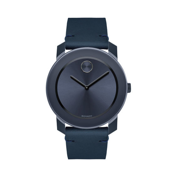 Peoples Men s Movado Bold Strap Watch with Navy Dial Model 3600370 St. Vital Centre