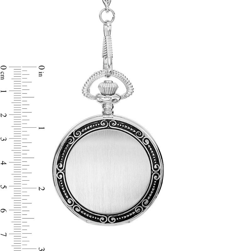 Men's James Michael Pocket Watch with Silver-Tone Dial (Model: PQA181014C)