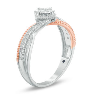 0.08 CT. T.W. Diamond Swirl Promise Ring in Sterling Silver