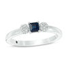Thumbnail Image 0 of 0.06 CT. T.W. Diamond Three Stone Promise Ring in Sterling Silver