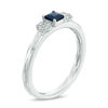 Thumbnail Image 1 of 0.06 CT. T.W. Diamond Three Stone Promise Ring in Sterling Silver