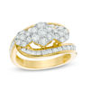 Thumbnail Image 0 of 1.50 CT. T.W. Diamond Composite Bypass Ring in 14K Gold