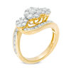 Thumbnail Image 1 of 1.50 CT. T.W. Diamond Composite Bypass Ring in 14K Gold